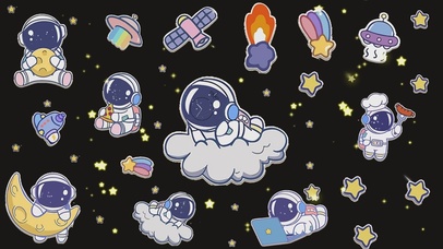 卡通宇航员