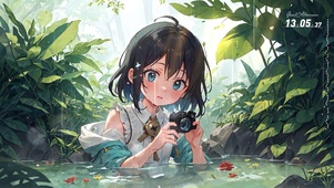 4k森林女孩