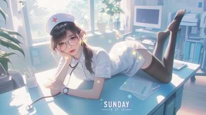 她的眼神如同秋天的森林