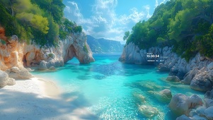 唯美海边沙滩