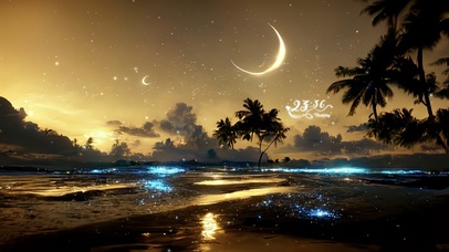 唯美治愈星月夜