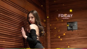 4k性感黑裙美女