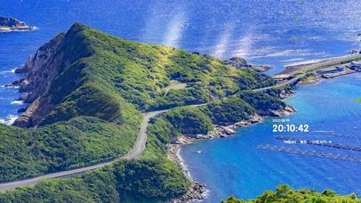 4K 清新唯美自然海岸