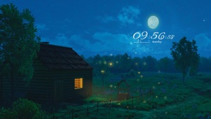 夜晚动漫景色