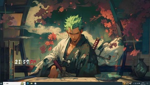 酷炫绿色剑豪