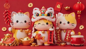 恭喜发财，好运连连