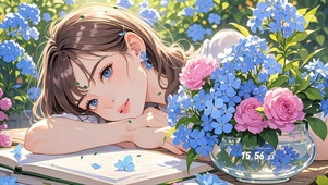 美丽绣球花