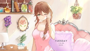 可爱美少女房间
