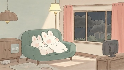 打雷下雨躺平窝里