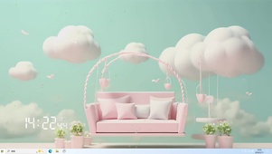 3d简约摇篮桌面主题