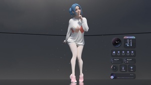 4K性感白丝美少女