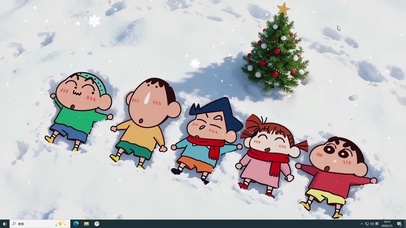 冬日欢乐小新主题