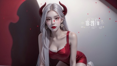 简约恶魔女生