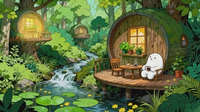 森林秘境咖啡时光