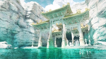 湖边古庙