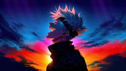 仰天大笑！ 赛博五条悟~