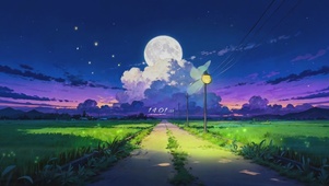 乡间小路傍晚