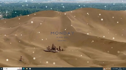 飘雪的天  主题