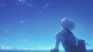 夜空下的冥想