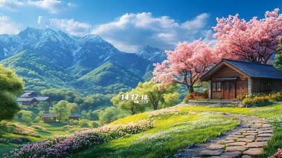 山顶樱花小屋