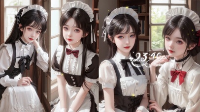 4k可爱唯美女仆