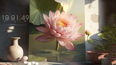 为你画夏天的荷花