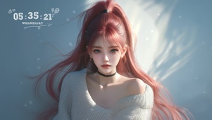 清纯马尾女孩