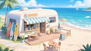 沙滩小店