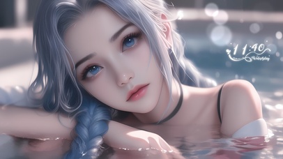 美人出浴 金克斯