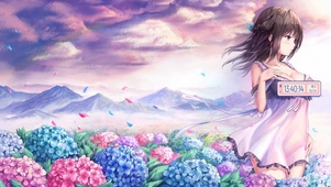 唯美治愈花园女孩