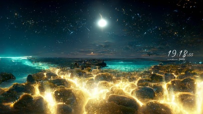 唯美星空海的眼泪 风景动态壁纸 动态壁纸下载 元气壁纸