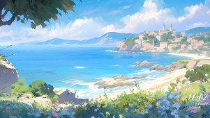 海边沙滩