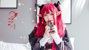 4K清纯红发美女