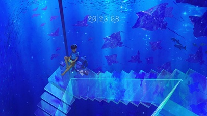 4k蓝色梦幻秘密小屋