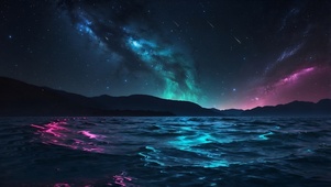 炫酷星空大海