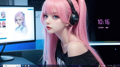 4K清纯电竞少女主题