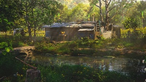 4K治愈护眼乡村小屋