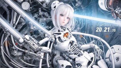 白色科技机器少女