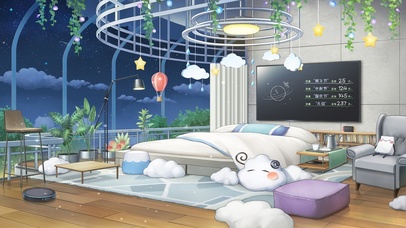 大白的房间 夜晚