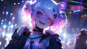 音乐节上的美少女