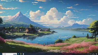 绿色清新郊外-桌面主题