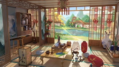 4K唯美治愈古风房间 