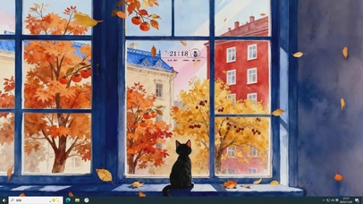 治愈黑猫背影-主题