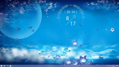 镜中月唯美花之蓝