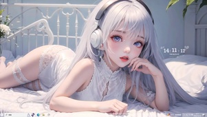 4k白裙可爱女孩