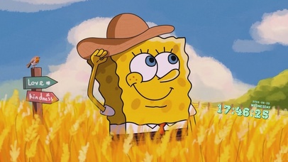 农忙中的海绵宝宝