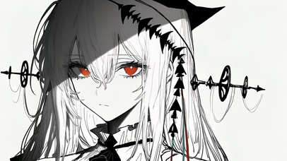 黑白冷漠少女-浊心斯卡蒂