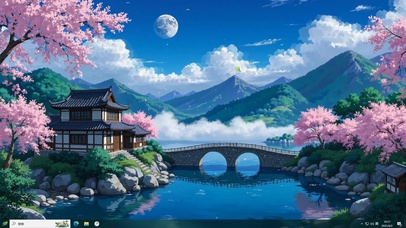 樱花小桥人家主题