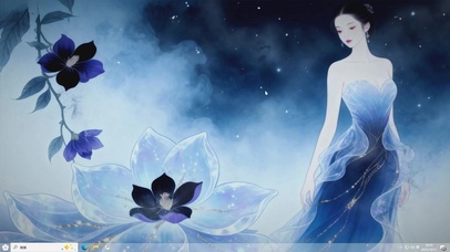 星垂花影-桌面主题