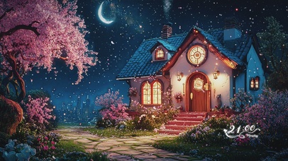 唯美意境AI夜景